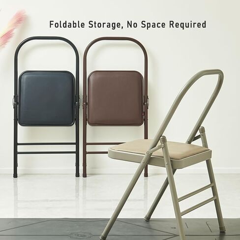 Yoga Chair,Foldable Pilates Chair,Soft Sponge Cushion,Easy to Carry and Store,for Indoor and Outdoor Yoga Studios(Color1) in Saudi Arabia