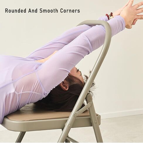 Yoga Chair,Foldable Pilates Chair,Soft Sponge Cushion,Easy to Carry and Store,for Indoor and Outdoor Yoga Studios(Color1) in Saudi Arabia