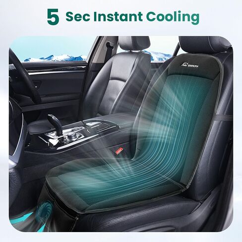 Snailax Cooling Car Seat Cushion, Cooling Seat Cover for Car, Ventilated Seat Pad with 3 Adjustable Speeds, 3D Breathable Mesh, Universal Fit for Most Cars, SUV, Truck, USB Charging in Saudi Arabia