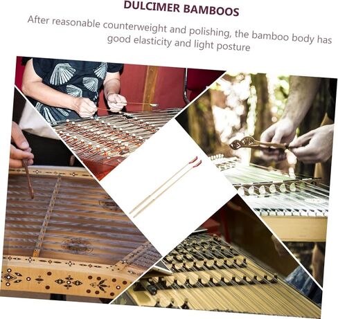 BESPORTBLE 2Pcs Practical Dulcimer Supplies with Ebony Strip Durable Yangqin Accessories for Professional and Personal Use Made with Workmanship in Saudi Arabia