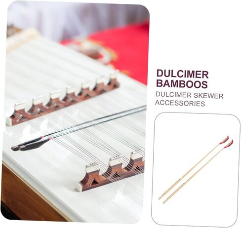 BESPORTBLE 2Pcs Practical Dulcimer Supplies with Ebony Strip Durable Yangqin Accessories for Professional and Personal Use Made with Workmanship in Saudi Arabia