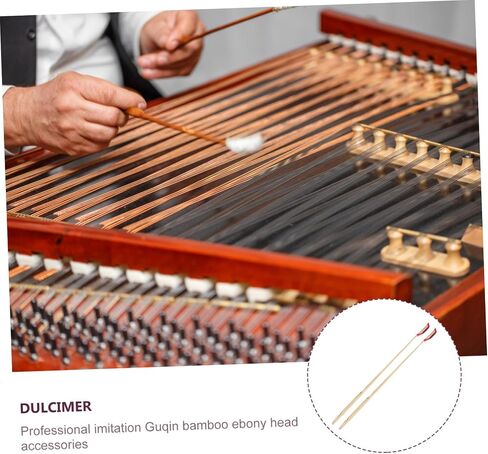 BESPORTBLE 2Pcs Practical Dulcimer Supplies with Ebony Strip Durable Yangqin Accessories for Professional and Personal Use Made with Workmanship in Saudi Arabia