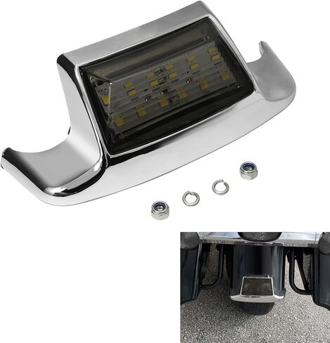 TCT-MOTORPARTS Red Chrome Rear Fender Tip Light Fit For Harley FLSTC Heritage Softail Classic in Saudi Arabia