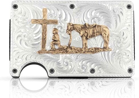 Montana Silversmiths Western ذات طابع الائتمان ذو الطابع الغربي وقضية النقود (جميع البرونز الأمريكي) in Saudi Arabia