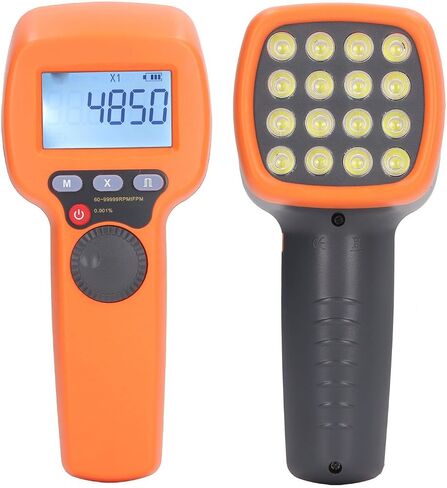 Digital Handheld Stroboscope High Accuracy LED Flash Strobe Speedometer Tachometer for HVAC Motor Printing Gear Meshing CNC Machine Tools ABS Material 466g in Saudi Arabia