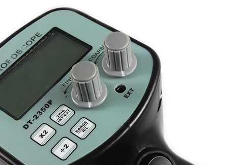 Digital Stroboscope (Range: 50–12,000 FPM) with LSI Microchip, Internal/External Triggering, High/Low Ranges – Industrial Portable Strobe for Rollers, Pumps & Generators; Model: Mextech DT-2350PA in Kuwait