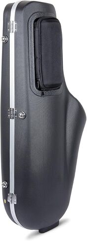Crossrock Tenor Saxophone Case, with Removable Shoulder Strap, Accessories Pocket, Locking Latch -Black (CRA860TSBK) in Saudi Arabia