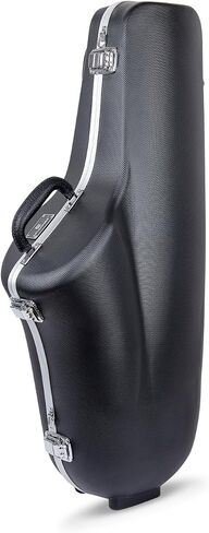 Crossrock Tenor Saxophone Case, with Removable Shoulder Strap, Accessories Pocket, Locking Latch -Black (CRA860TSBK) in Saudi Arabia