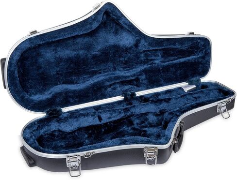 Crossrock Tenor Saxophone Case, with Removable Shoulder Strap, Accessories Pocket, Locking Latch -Black (CRA860TSBK) in Saudi Arabia