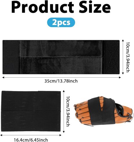 2 pcs قفازات الغلاف شريط القفازات البيسبول والكرة اللينة وبيسبول قفاز القفازات مرنة التفاف قفازات البيسبول قفازات للبيسبول للاطلاع على الجيب المتشكل بسرعة جميع القفازات in Saudi Arabia