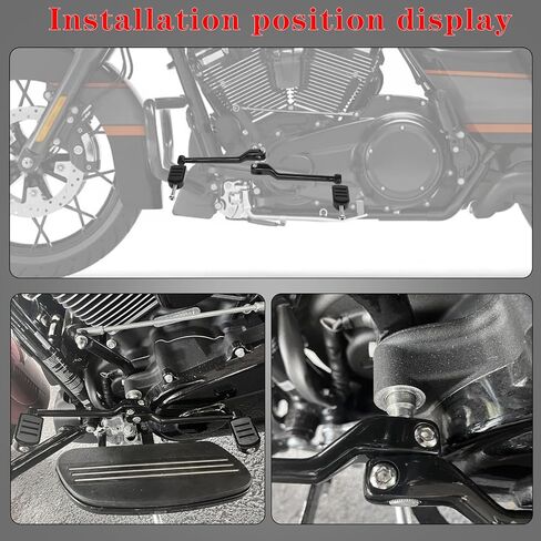 Heel Toe Shifter Lever Pegs,Front Rear Shift Peg Fit for Harley Touring Street Glide Road King Road Glide Electra Glide 1988-2024, FL Softail 1986-2017, Trike 2008-2024 Chrome in Saudi Arabia
