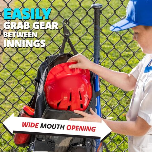 GoSports Youth Baseball and Softball Bag with Customizable Charm Panel in Saudi Arabia