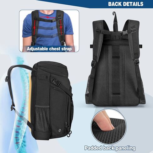Baseball Bag for Adult and Youth, Baseball Backpack Softball Bag with Helmet Holder, Shoe Compartment and Fence Hook in Saudi Arabia
