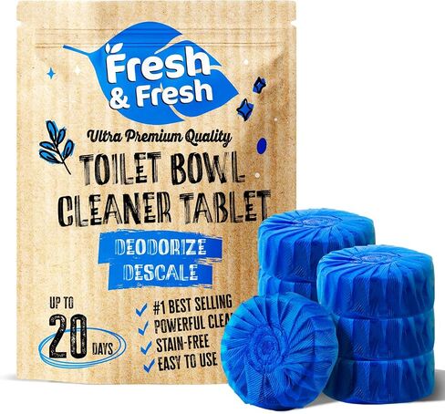 Disposable Toilet Bowl Cleaners(10 Tablets) Odor Eliminator, Fresh Scent, Multipurpose Residential and commercial Toilet Cleaners 2-3 week Lasting Toilet Bowl Cleaner in Saudi Arabia
