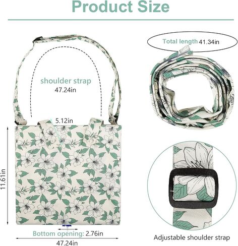 Catheter Bag Holder for 2000ml Catheter Bags,Catheter Bag Covers with Floral Pattern,Urine Bag with Adjustable Strap,Catheter Supplies for Urinary Incontinence Patients (Floral) in Saudi Arabia