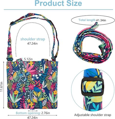 Catheter Bag Holder for 2000ml Catheter Bags,Catheter Bag Covers with Floral Pattern,Urine Bag with Adjustable Strap,Catheter Supplies for Urinary Incontinence Patients (Floral) in Saudi Arabia
