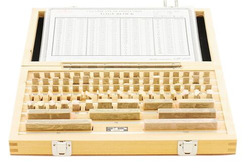 Grade 2, 87 PC Metric Gage Block Set DIN861 Grade 2 CERT 303-5315 M) in Saudi Arabia