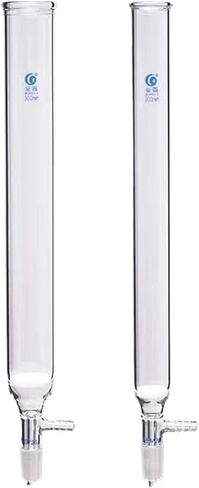 1pcs Lab Chromatographic Column with 19#/24# Matte Socket, Suction Filter Chromatography Column with Sandboard(30x300mm Joint 19) in Kuwait