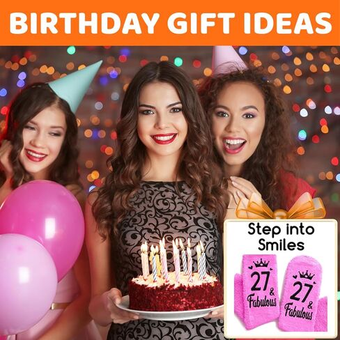 HAPPYPOP Birthday Gift Ideas for Women - Socks for 27 28 29 30 Year Olds Women Men in Kuwait