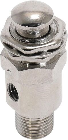 TAC-3P Air Pneumatic Mechanical Valve Exhaust Valve 2 Position 3 Way M5 Female 1/8" Male Thread Button Switch Valves W Fiitting(With 6mm Fitting) in Kuwait