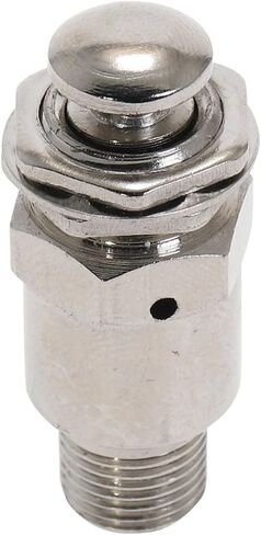 TAC-3P Air Pneumatic Mechanical Valve Exhaust Valve 2 Position 3 Way M5 Female 1/8" Male Thread Button Switch Valves W Fiitting(With 6mm Fitting) in Kuwait