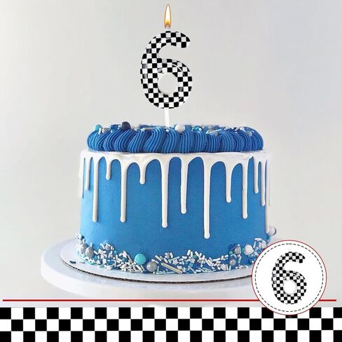 Pixel Style Number Cake Candle - 3D Block عيد ميلاد شمعة Topper مع تصميم تفجير أخضر للبنين Girls Party ، الذكرى السنوية ، احتفال لعبة الفيديو (TNT ، 6) in Kuwait