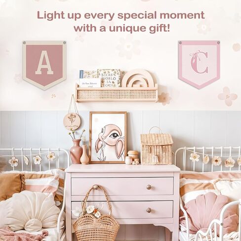 Girl Room Decor, Long Live Girlhood Linen Banner Hanging Flag Retro Pink Banner for Nursery Playroom Wall Decor for Kids Bedroom Dorm Toddler Decorations Trendy Room Decor 12.4x14 in in Saudi Arabia