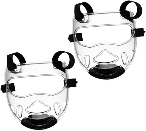 Totority 2pcs Taekwondo Sparring Face Guard يمكن فصلها بالفنون القتالية القابلة للانفصال معدات الحامي الرياضية المحمولة للتدريب على الملاكمة والسجال in Saudi Arabia