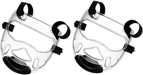 Totority 2pcs Taekwondo Sparring Face Guard يمكن فصلها بالفنون القتالية القابلة للانفصال معدات الحامي الرياضية المحمولة للتدريب على الملاكمة والسجال in Saudi Arabia