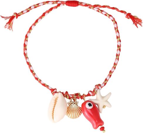 Fish Bracelet Anklet Surfer Colored Adjustable Rope Bracelet Hawaii Beach Summer Beach Women and Men Jewelry in Saudi Arabia