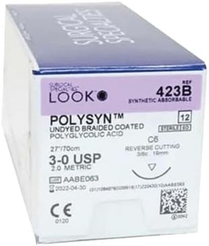 انظر x423b polysyn pga خيوط undyed c-6 3-0 27 12/bx in Saudi Arabia