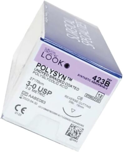 انظر x423b polysyn pga خيوط undyed c-6 3-0 27 12/bx in Saudi Arabia