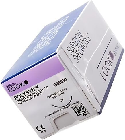 انظر 317B Polysyn Violet مضفر خيوط قابلة للامتصاص t مدبب 2/0 1/2 الدائرة 27 12/bx in Saudi Arabia
