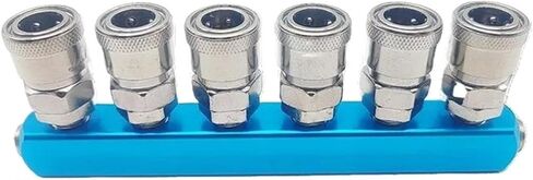 1pcs Compressor Pneumatic Fitting Pump Tool Coupler Manifold Multi Splitter EU/JP Ttpe Air Gas Distributor for 1/4 Quick Connector(SML-3 SM20,JP Type Fitting) in Saudi Arabia