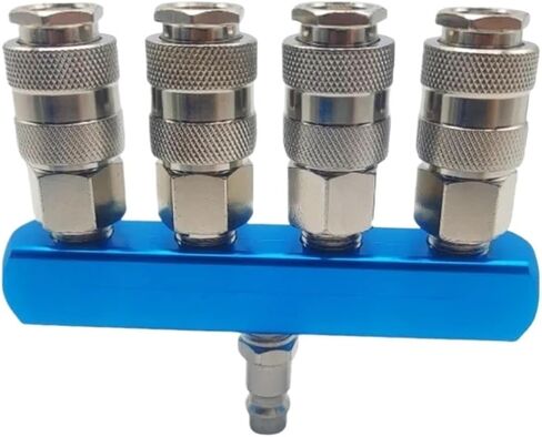 1pcs Compressor Pneumatic Fitting Pump Tool Coupler Manifold Multi Splitter EU/JP Ttpe Air Gas Distributor for 1/4 Quick Connector(SML-3 SM20,JP Type Fitting) in Saudi Arabia