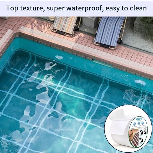 Clear Anti Slip Tape for Stairs & Bathtubs, 4" x50FT Non-Skid Transparent Grip Tape - Soft PVC Safety Traction for Bare Feet, Pool Decks, Boats, Shower Floors in Saudi Arabia
