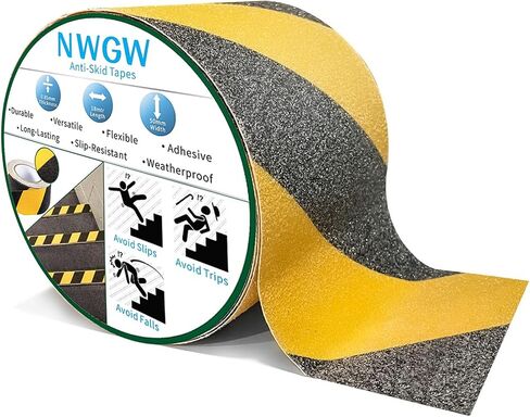 Clear Anti Slip Tape for Stairs & Bathtubs, 4" x50FT Non-Skid Transparent Grip Tape - Soft PVC Safety Traction for Bare Feet, Pool Decks, Boats, Shower Floors in Saudi Arabia