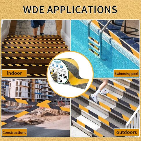 Clear Anti Slip Tape for Stairs & Bathtubs, 4" x50FT Non-Skid Transparent Grip Tape - Soft PVC Safety Traction for Bare Feet, Pool Decks, Boats, Shower Floors in Saudi Arabia