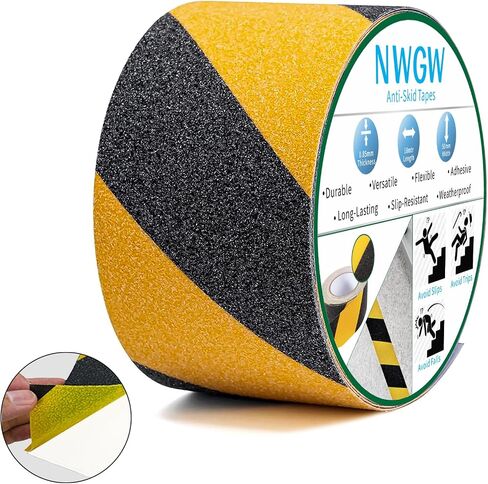 Clear Anti Slip Tape for Stairs & Bathtubs, 4" x50FT Non-Skid Transparent Grip Tape - Soft PVC Safety Traction for Bare Feet, Pool Decks, Boats, Shower Floors in Saudi Arabia
