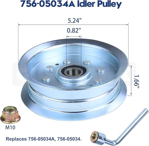2 Pack Pre-Greased 918-06977A Spindle Assembly with 954-05022A Belt Replaces 918-06977 for Cub Cadet XT1-LT46 Efi Fab, XT1-LT46 KH, XT2-LT46 Efi Fab, XT2-LX46 Fab, Craftsman T8200 Tractors in Kuwait