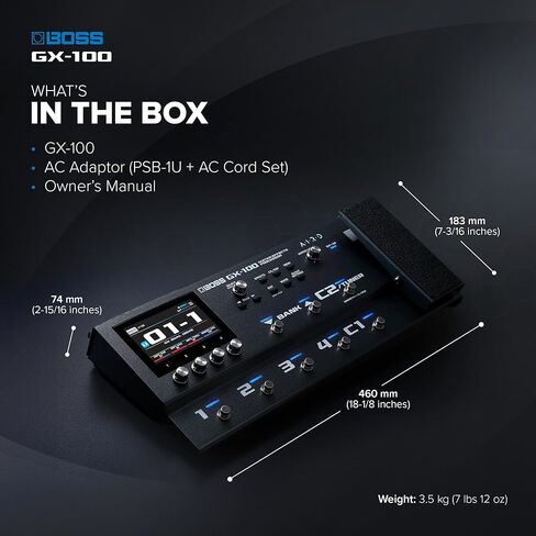 دواسة جيتار متعددة التأثيرات من بوس GX-100 in Kuwait