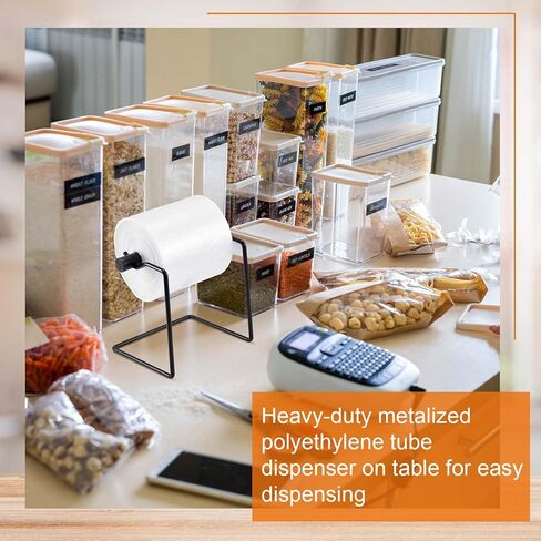 2 Pcs 6 Inch Poly Tubing Dispenser Heavy Duty Metal Polyethylene Pipe Ribbon Dispenser Heavy Duty Self Supporting Stand for Hang The Vinyl Roll in Kuwait