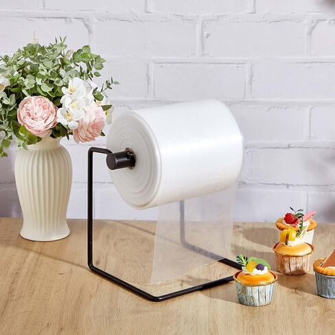 2 Pcs 6 Inch Poly Tubing Dispenser Heavy Duty Metal Polyethylene Pipe Ribbon Dispenser Heavy Duty Self Supporting Stand for Hang The Vinyl Roll in Kuwait