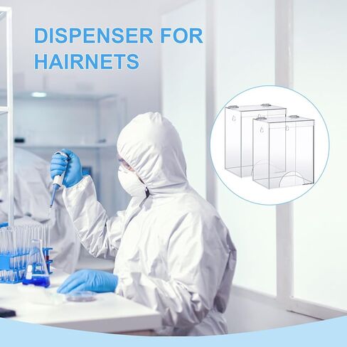 Kathfly 6 PCS موزع جدار أكريليك جبل لأغراض حذاء Hairnet يغطي أكياس الوجه قناع الوجه 5 × 6.5 × 8.25 بوصة حامل قفاز أكريليك واضح لشبكات اللحية ويغطي نظارات أمان سدادات الأذن والنظارات in Saudi Arabia