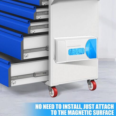 Leinuosen Magnetic Glove Dispenser Acrylic Glove Box حامل المطبخ أكريليك للورود ، صندوق الأدوات ، المرآب ، المطبخ ، المستشفى ، الثلاجة ، جدار الجدار (واضح) in Kuwait