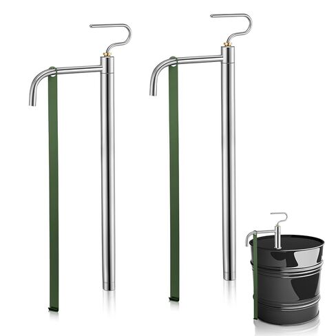 Zonon 2 PCS 5 و 6 GALLON PUMP مع حزام سطل معدني من الفولاذ المقاوم للصدأ 5 جالون موزع ليد زيت لنقل الزيت سائل سائل ورنيش أرق in Saudi Arabia