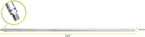 قضيب الألمنيوم Eisco ، 29.5 "(75 سم) - خيط 10 × 1.5 مم - لمواقف المعادلة المختبرية - بناء متين ومتين in Saudi Arabia
