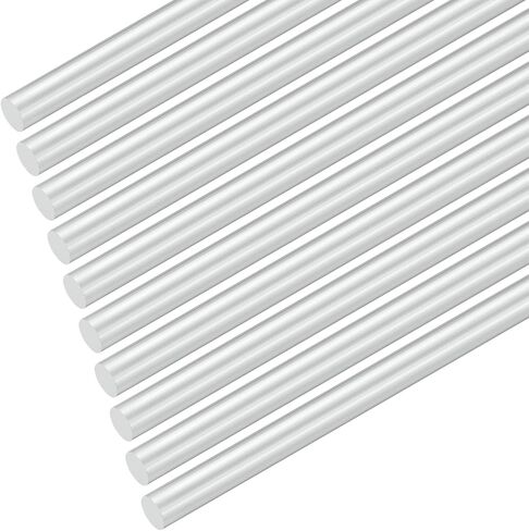 20-Pack Round Aluminum Rod, 6mm (1/4") Dia 100mm (4") Length 6061 Aluminum Round Rod Solid Lathe Bar Stock Metal Sticks for DIY Crafts Making/Industrial/Construction/Model in Kuwait