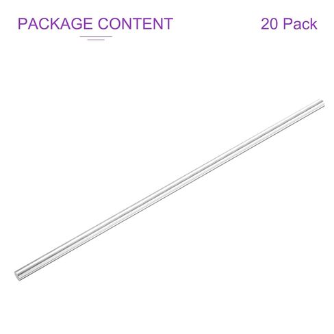 DMiotech 20 Pcs Aluminum Rods, 1/8" Dia 4" Long Solid Round Rod 6061 Extruded Lathe Bar Stock Aluminum Metal Rods for DIY Craft Model Plane Ship Car in Saudi Arabia