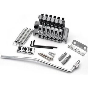 SAPHUE 52.5mm Guitar Stratocaster Tremolo Bridge Set for Fender Strat Squier Electric Guitar Replacement,Chrome in Saudi Arabia